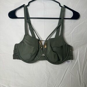 Stylish Olive Bikini Top